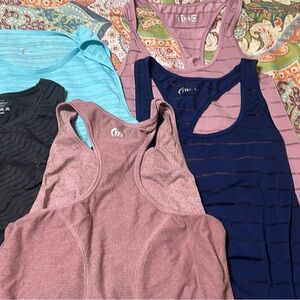 Stylish Women's Racerback Tank Tops - Purple and red ones are large